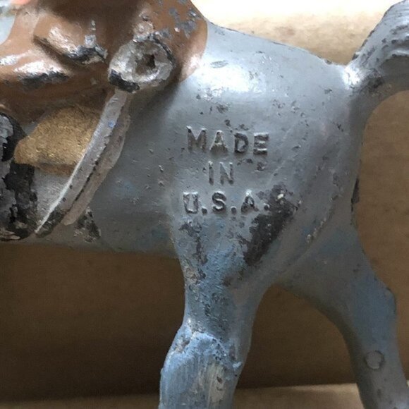 Vintage Cast Iron Figurine Calvary Officer on Horse Collectible - Picture 4 of 10